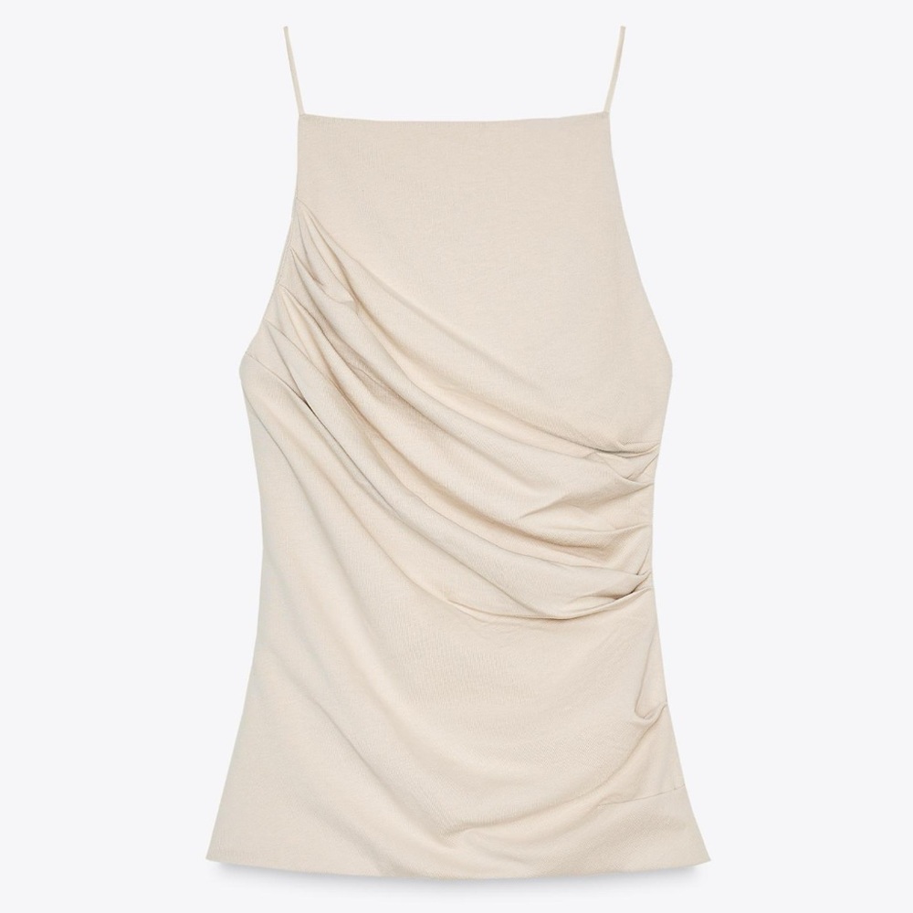 Zara ruched strap top